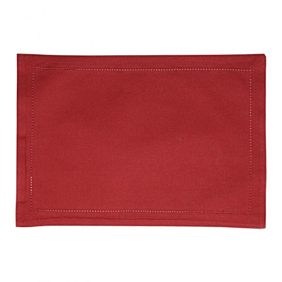 Lugar Americano 45x33cm Algodao Vermelho